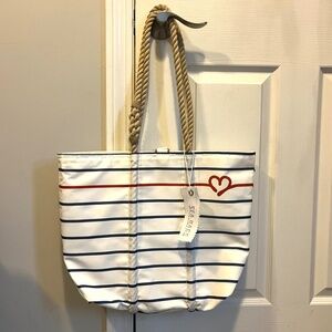 Sea Bags of Maine Large Striped Tote - NWT